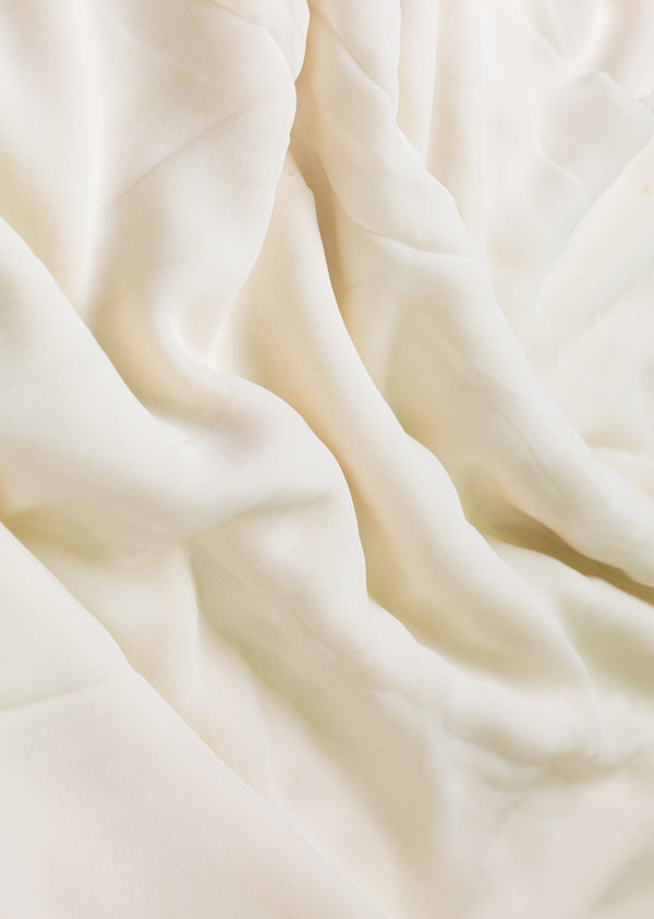 White Dyeable Pure Georgette