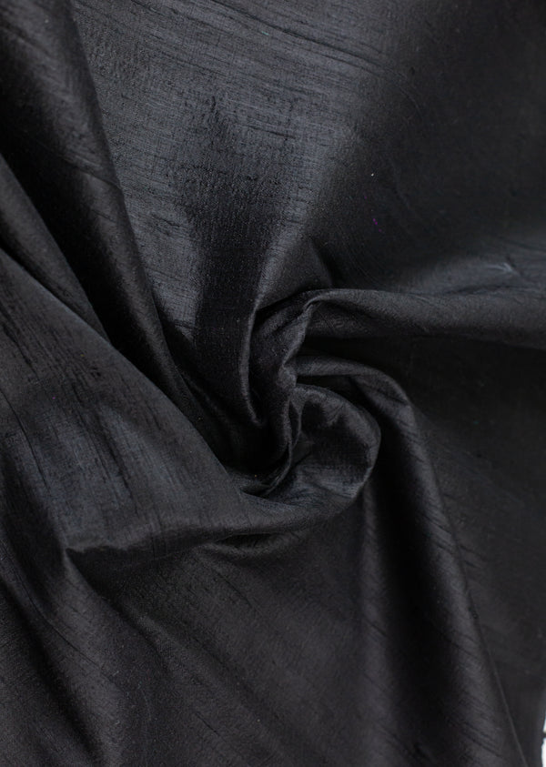 Black Bangalore Raw Silk