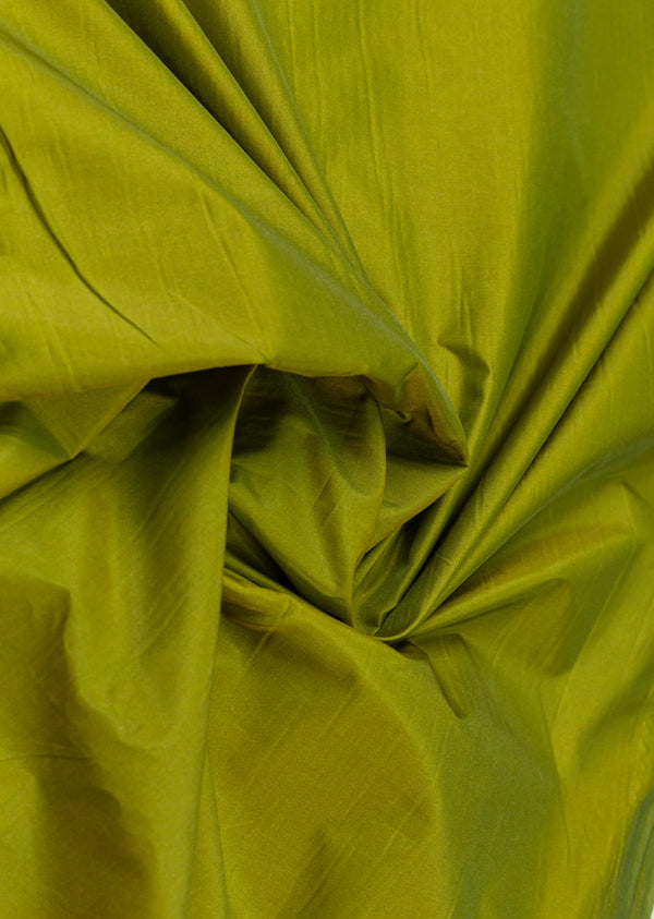 Olive Green Poly Silk