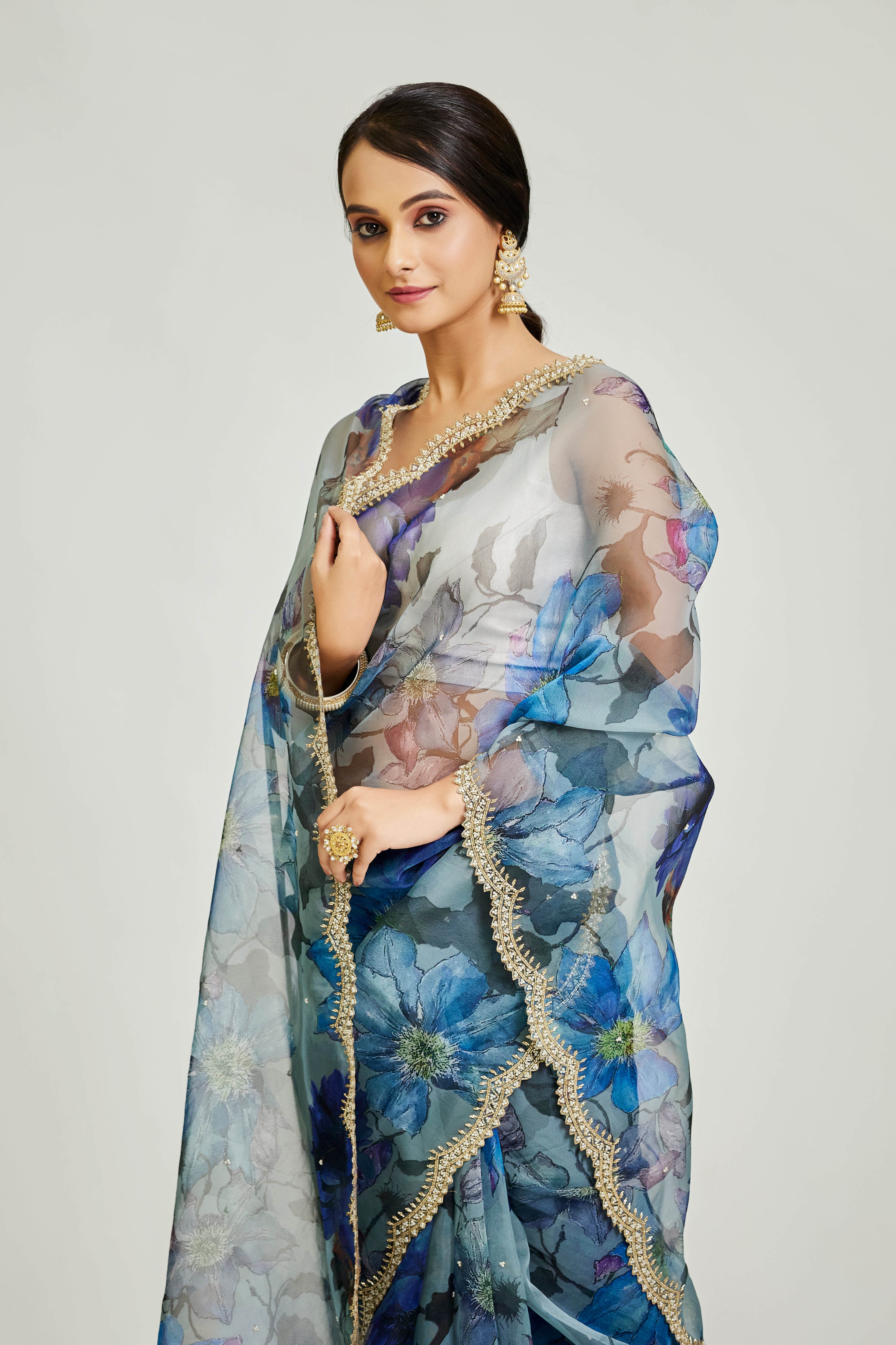 Floral-Print Sarees That Are Ideal For Bridesmaids