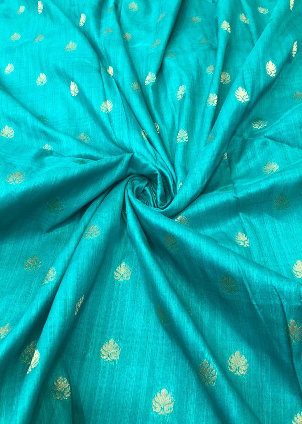 Blue Motif Brocade