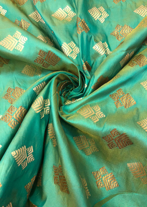 Green Motif Brocade