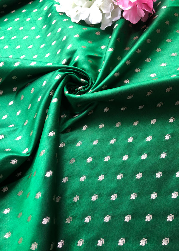 Green Motif Pattern Brocade