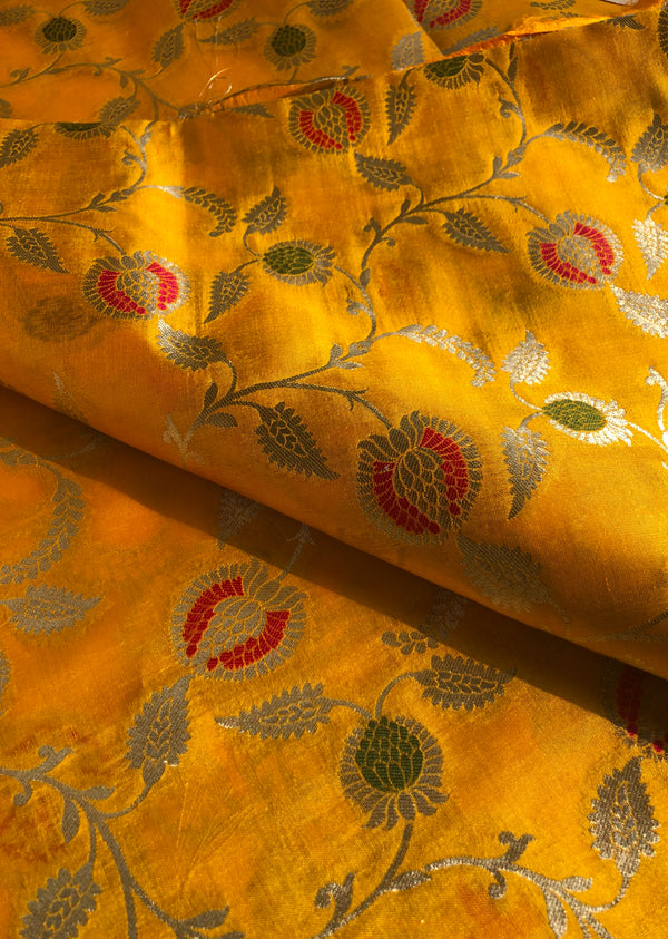 Yellow Jaal Pure Banarasi